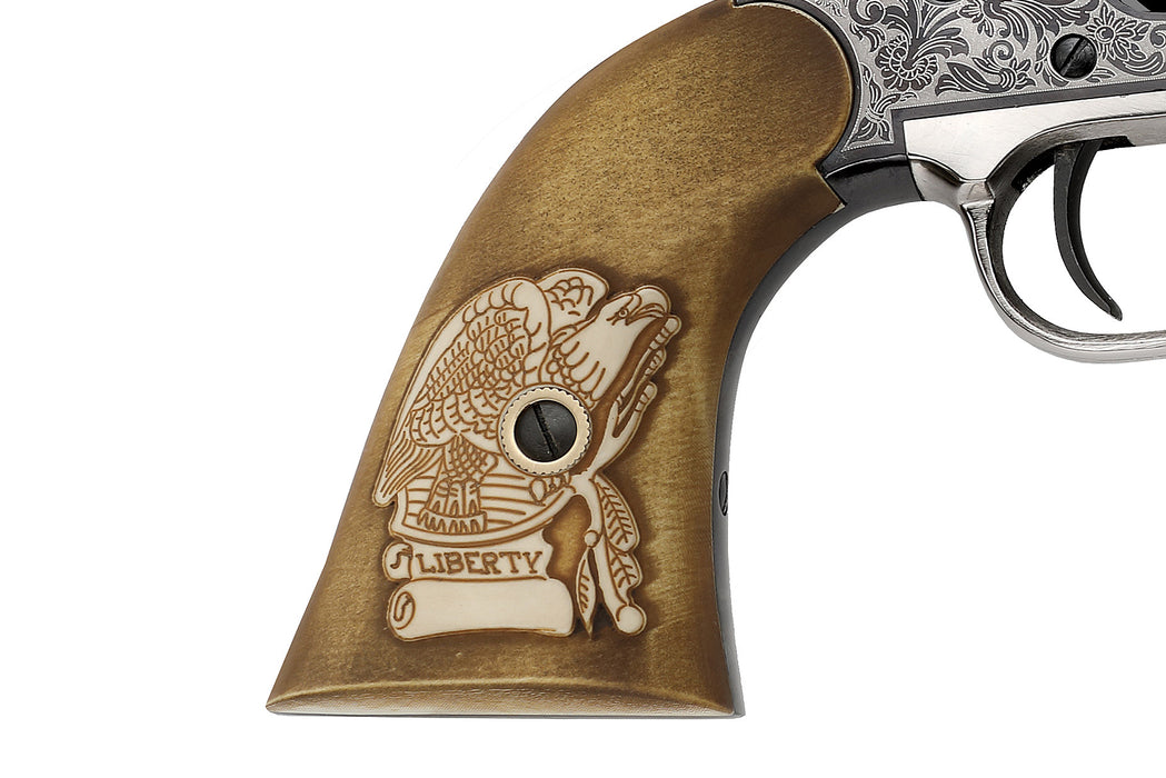 Pietta-1858-NEW-ARMY-REVOLVER-STEEL-FRAME-44-cal-LASER-ENGRAVED-DELUXE-Liberty-grips-RGA44-LE-IGEL-grips