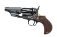 Pietta® .36 Caliber 1861 Remington Snub Nose Army Revolver - 3" Barrel Steel Frame - Blued Fluted Cylinder - CPPSNB36MS/MT/BB/LC1 Reversed