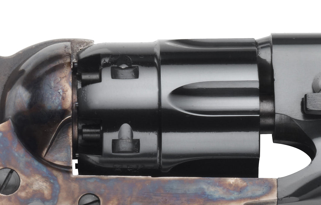 Pietta® 1862 Snub Nose Army Revolver - 3" Barrel - Steel Frame - Blued - Fluted Cylinder - CPPSNB44MTLC