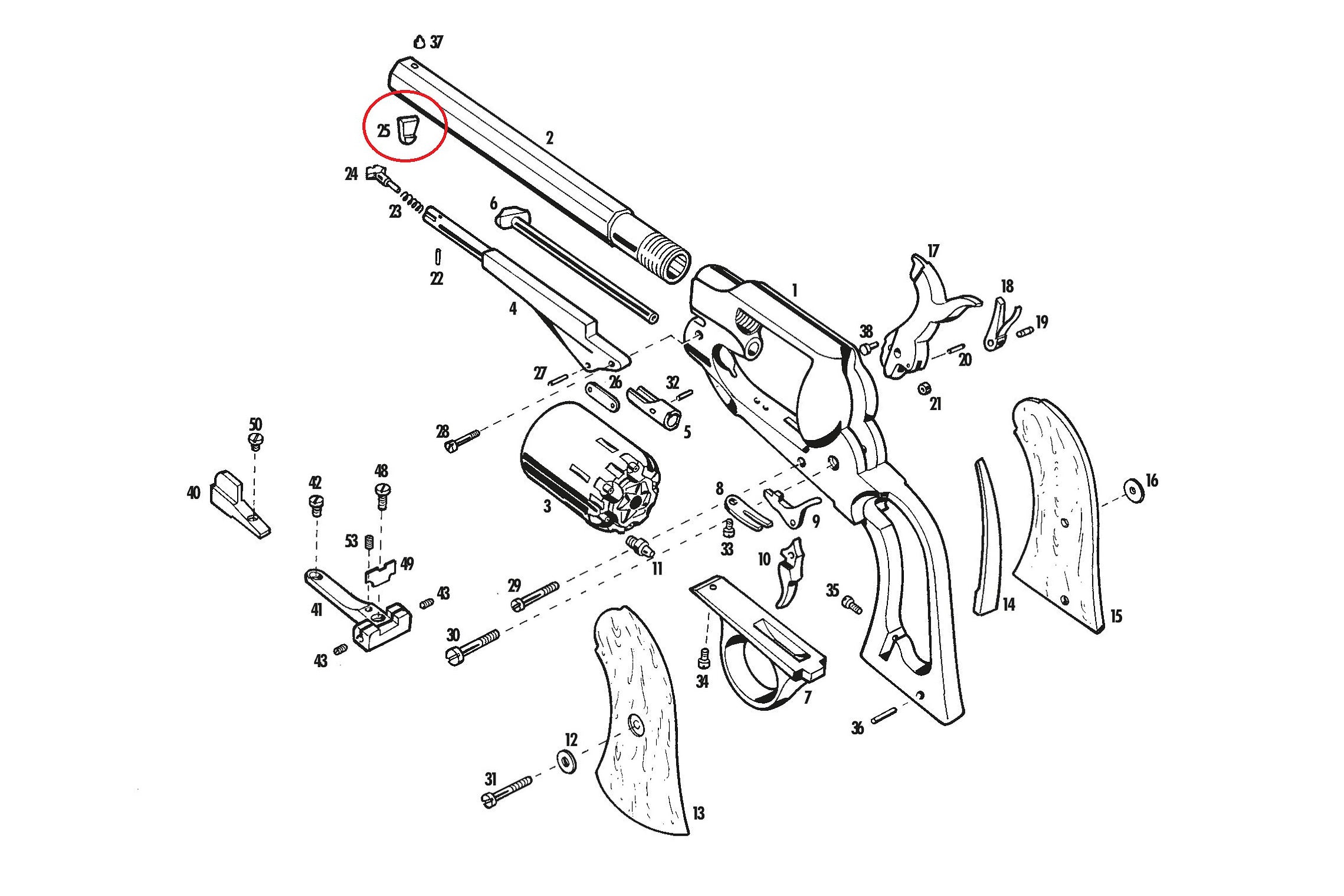 Pietta Dovetail Loading Lever Retainer | Part # 3502 | Muzzle-Loaders.com