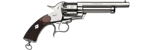 Pietta™ LeMat Cavalry Nickel Plated Black Powder Revolver - .44 Caliber Revolver w/ 20GA Single-Shot Barrel - Walnut Grip - LMC44NK