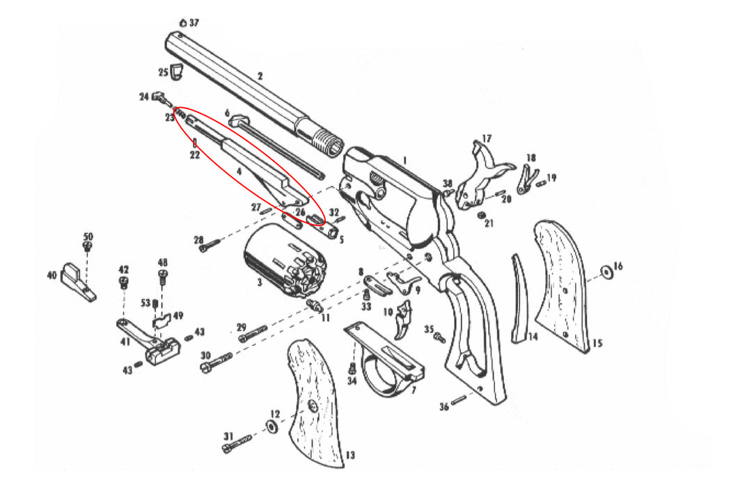 Pietta Replacement Loading Lever A441/SH