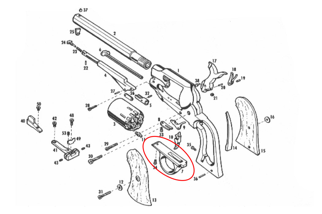 Pietta Triggerguard Stainless A435