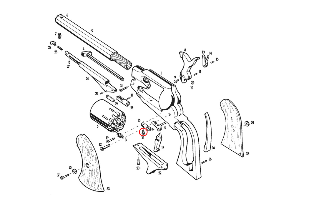 Pietta-replacement-trigger-spring-bolt-1863-NEW-MODEL-POCKET-revolver-RP6024