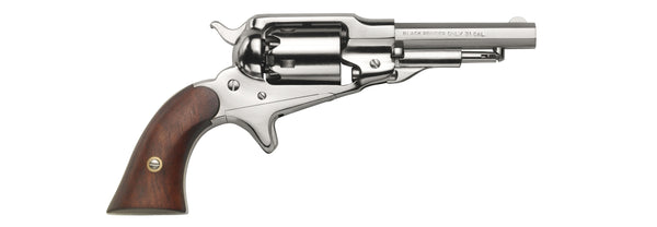 Pietta™ 1863 Remington Pocket Black Powder Revolver - .31 Caliber - Brass Frame - Nickel Plated - RPBN31