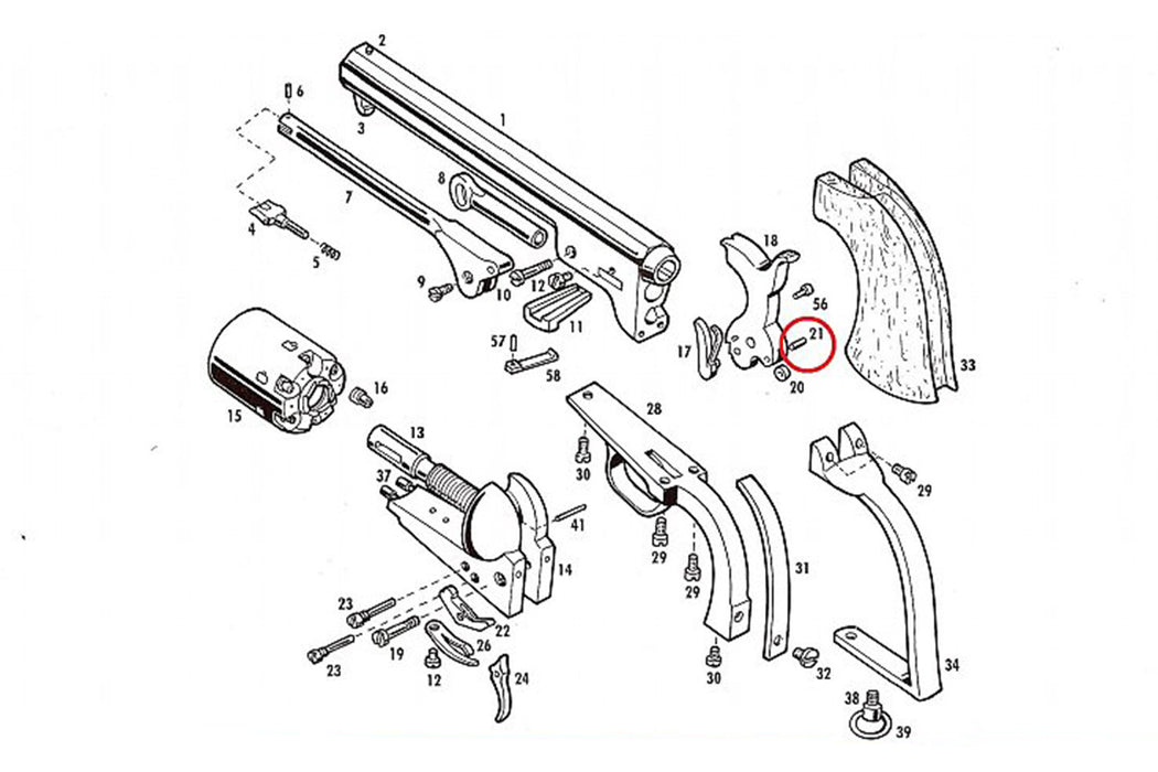Pietta Hammer Roller Pin SAA5283