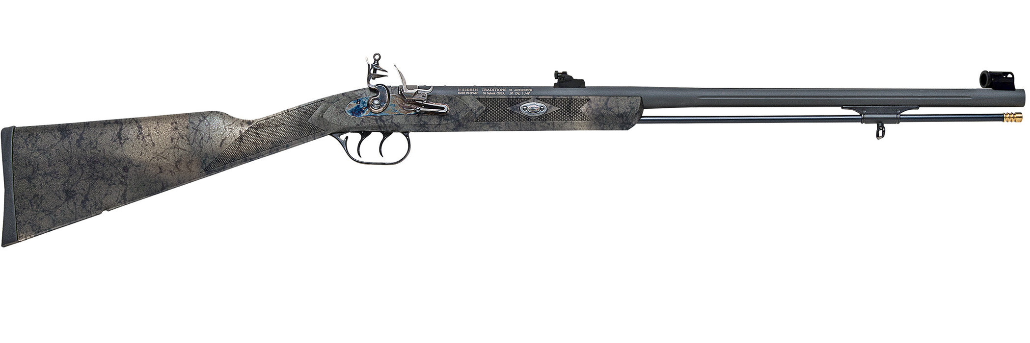 Traditions P Pellet UltraLight - Synthetic Desert Web - 50 Caliber - 26" Tungsten Cerakote Protected Barrel - Peep Sights - R3864537WP