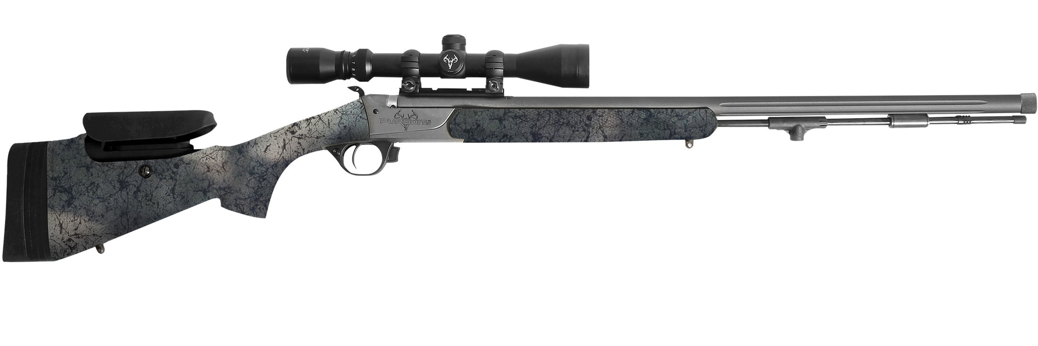 Traditions Pursuit XT Pro Series - Synthetic Desert Web - 50 Caliber - Black and Tungsten Barrel - R53-746604537