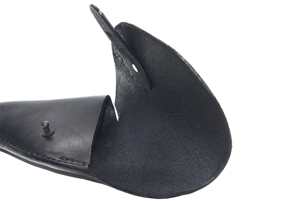 Triple K #9 8" U.S. Cavalry Holster Black Open Full Flap with Stud Snap - TK9010