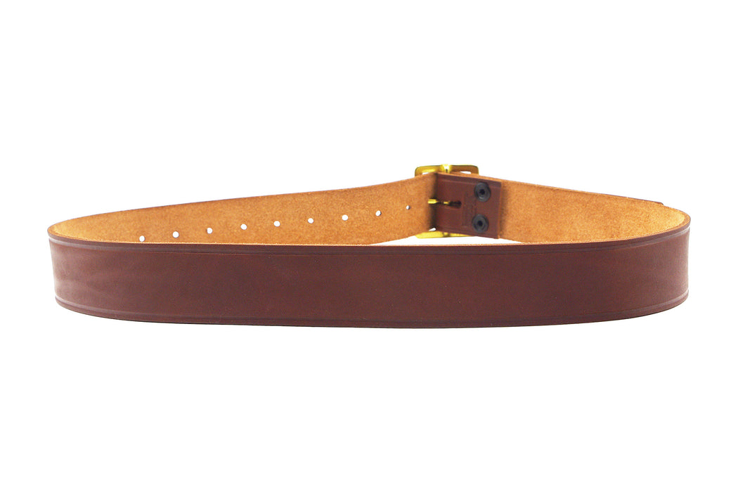 Triple K Walnut Leather Holster Belt - Back Side - TK30008