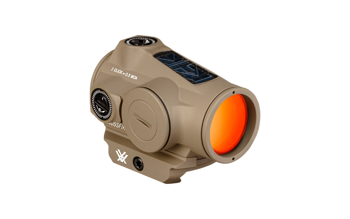 Vortex® Crossfire II Solar Red Dot Sight 1X - 2 MOA - CF2-RD2-SLR