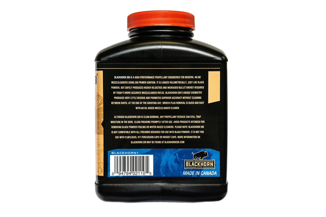 Blackhorn™ 209 Black Powder - Muzzleloader Powder Substitute - 8oz & 5lb Can