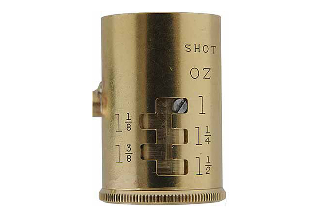 Muzzle-Loaders Brass English-Style Shot Dipper – Adjustable Brass & Hardwood - MZ1414 Cup