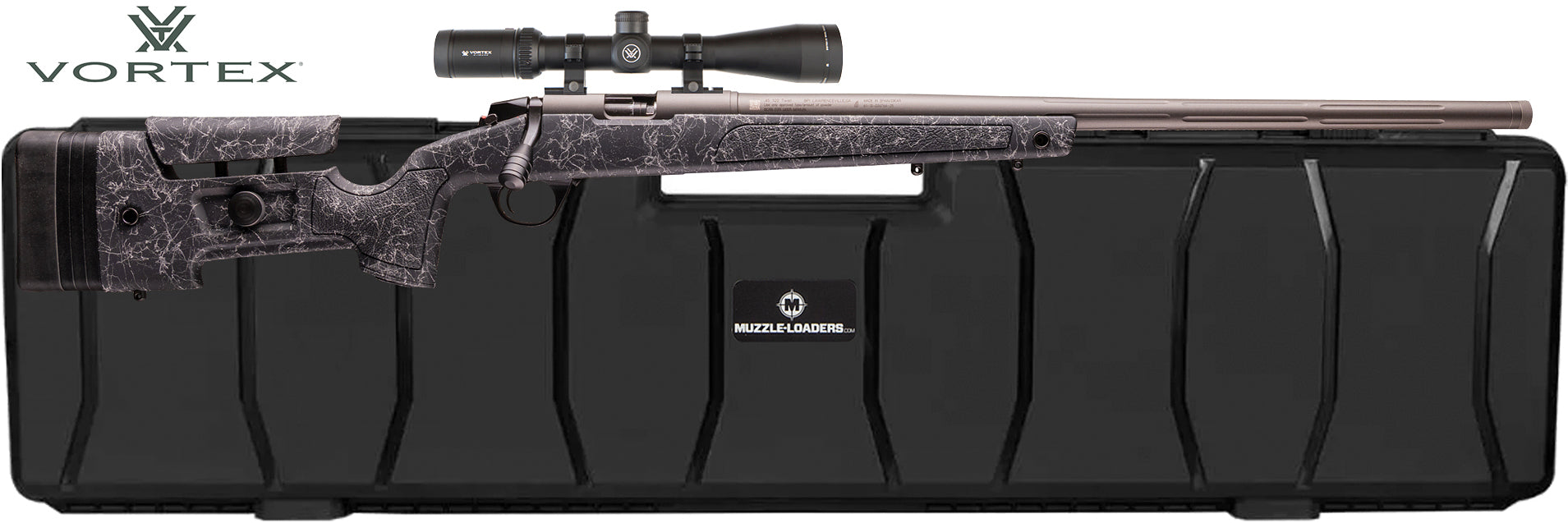 CVA™ Endura LRH Muzzleloader Rifle - .45 Caliber Vortex™ Viper Scope Combo - Cerakote™ Tungsten & Nitride Barrel - PR5020VSVIP
