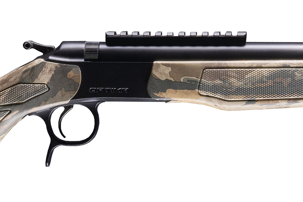 CVA Optima™ Muzzleloader Rifle - .50 Caliber Nitride Barrel & Realtree™ Legacy Camo Stock - 1:28 Twist Rate - PR2047NM Scope Rail