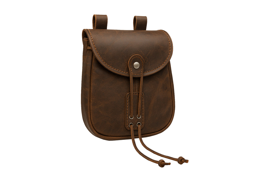 Muzzle-Loaders Leather Bushcraft Bag - Leather Muzzleloader Bush-Craft/Shooting Bag - MZ1203