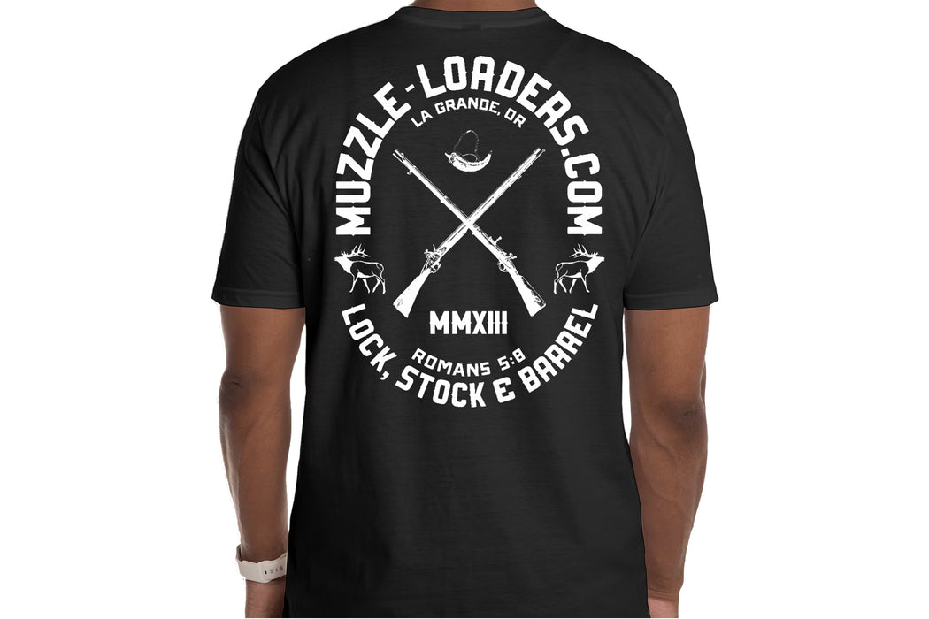 Muzzle-Loaders Lock & Stock T-Shirt - Tri-Blend Shirt Back