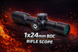 Muzzle-Loaders™ 1x24mm Black Powder Scope - BDC Reticle - Matte Black - MZ1104
