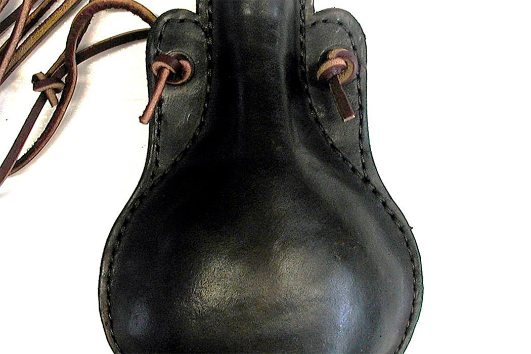 October Country Hard Ball Flask Premium Grade Oil Tanned Leather