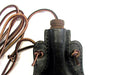 october country leather hard ball flask wood stopper