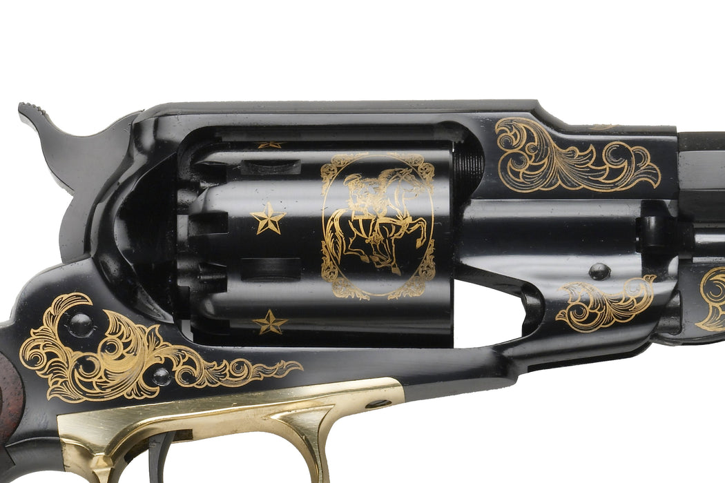 Pietta 1858 Buffalo Bill Revolver Engraved Cylinder