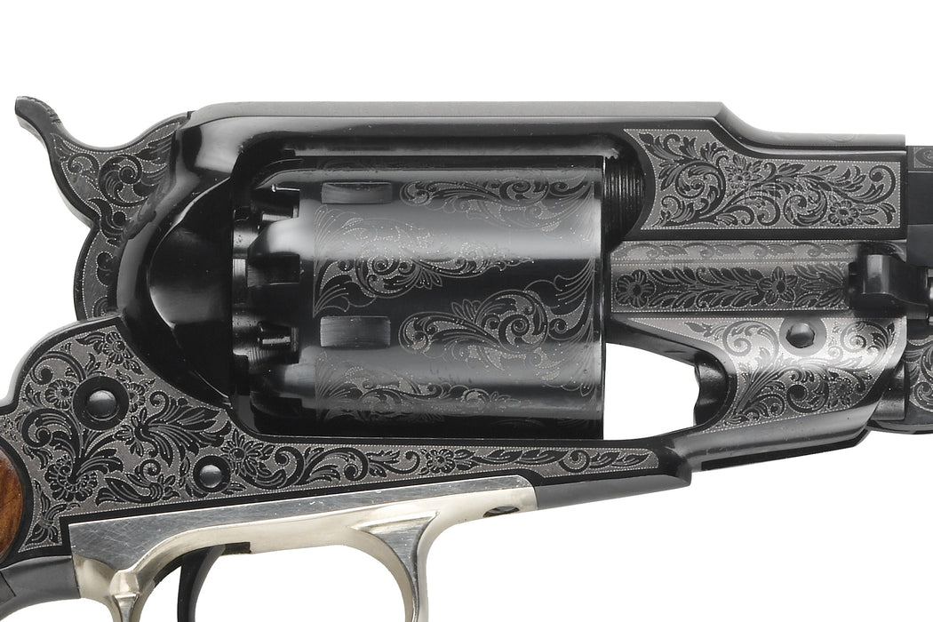 Pietta 1858 Nickeled Engraved Cylinder