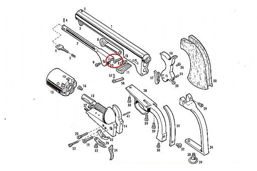 pietta-377-loading-lever-screw-diagram
