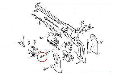 Pietta Hammer Screw - 1858 New Model Army/Navy Revolvers - 453