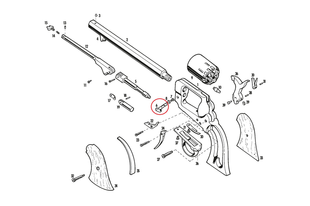 Pietta Cylinder Pin Locking Pin 3911