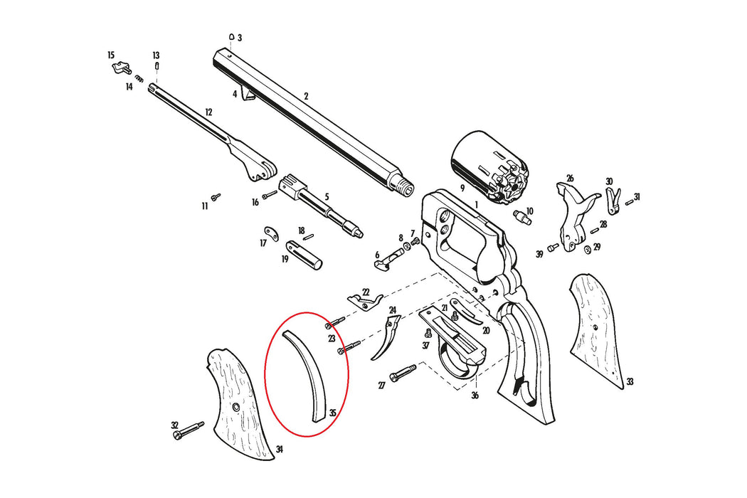 Pietta Mainspring 3939