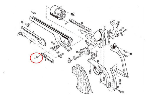 Pietta plunger screw diagram 1573
