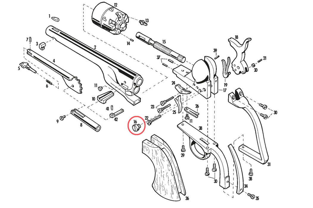 Pietta Shoulder Stock Retainer Screw
