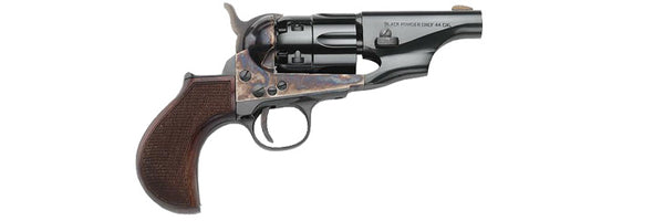 Pietta® 1860 Snub Nose Army Revolver - 3" Barrel - Steel Frame - Blued - Fluted Cylinder - CPPSNB44MTLC