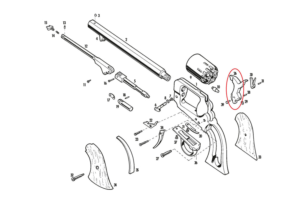Pietta Spiller & Burr Replacement Hammer A3930