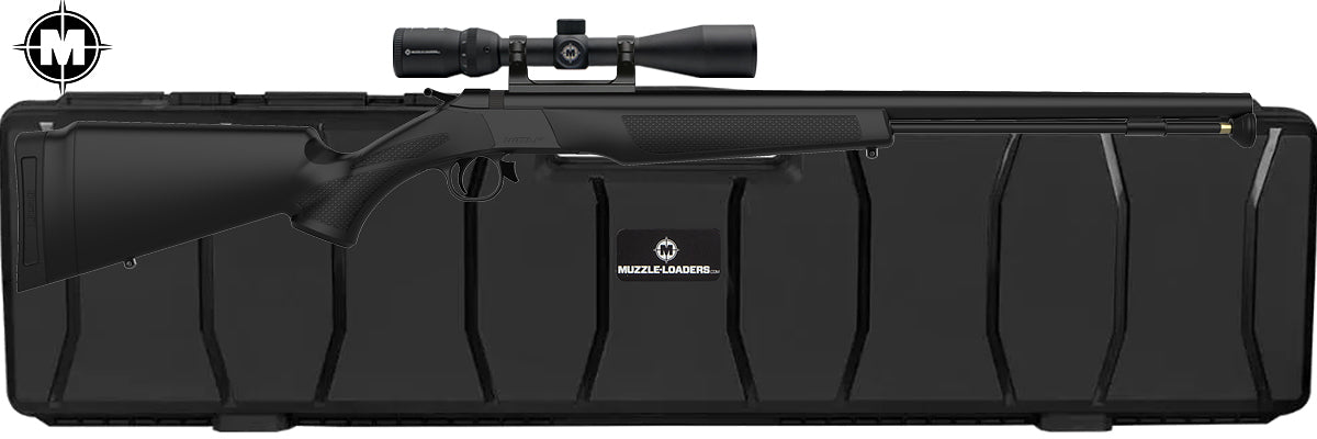 CVA Wolf™ Muzzleloader Scope Combo - .50 Cal Blued Steel & Black - PR2113MZHC Hard Case