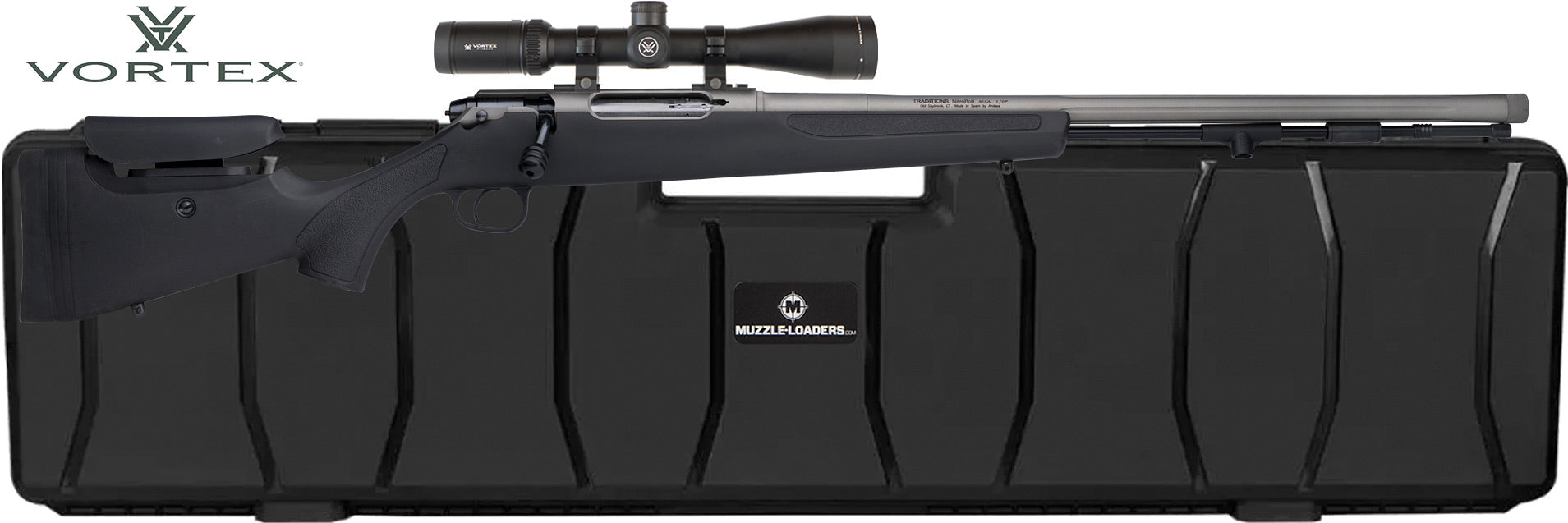 Traditions™ NitroBolt - Vortex Viper Scope Combo - .50 Cal - Black & Tungsten CeraKote™ - CR94660440VSC