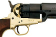 Pietta™ 1851 Confederate Navy Sheriff Black Powder Revolver Pistol - .44 Caliber 5.5" Blued Barrel Brass Frame - RNS44 - Receiver