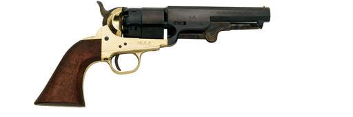 Pietta™ 1851 Confederate Navy Sheriff Black Powder Revolver Pistol - .44 Caliber 5.5" Blued Barrel Brass Frame - RNS44