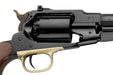 Pietta™ 1858 Steel Remington Texas Buffalo/Bison Black Powder Target Revolver - .44 Caliber 12" Barrel Steel Frame w/ Blued Barrel - RGTB44 Cylinder