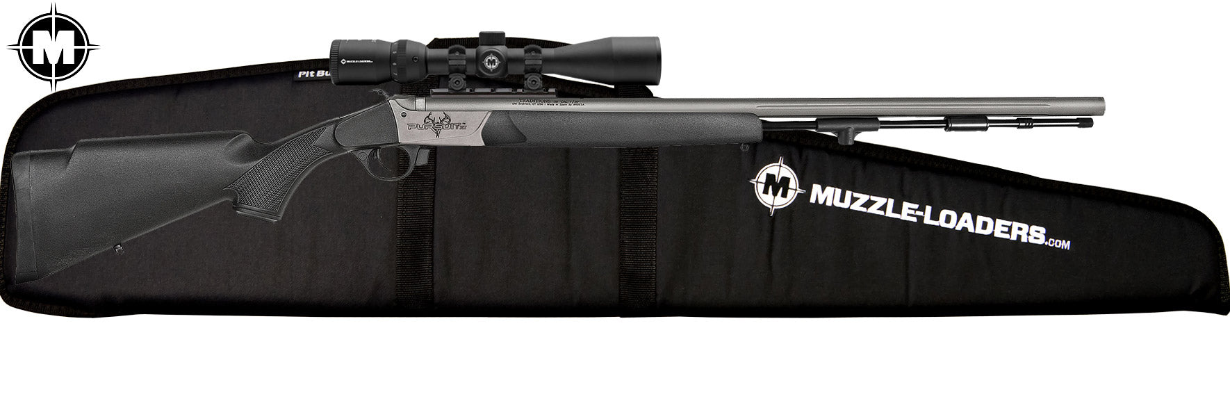 Traditions™ Pursuit VAPR™ XT Rifle - .45 Cal Scope Package Black w/ Cerakote™ Barrel - R5-74115040MZ