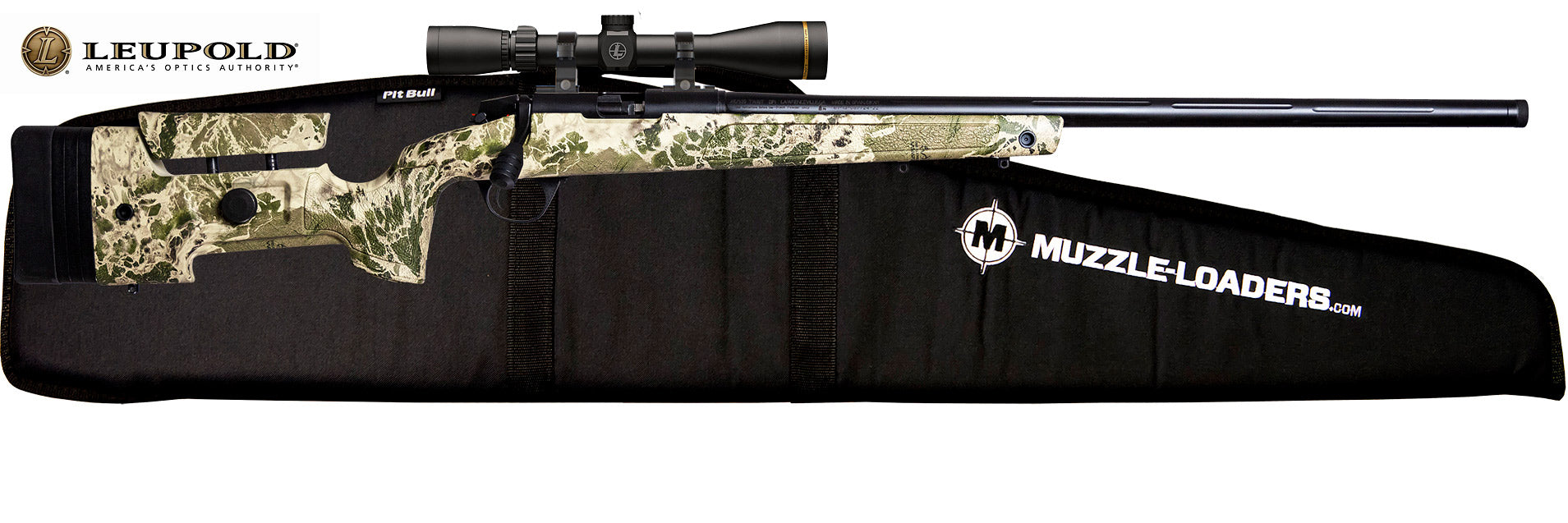 CVA™ Paramount Muzzleloader Rifle w/ Leupold™ Scope Combo - .45 Caliber Nitride Threaded Barrel - PR3507SNLC