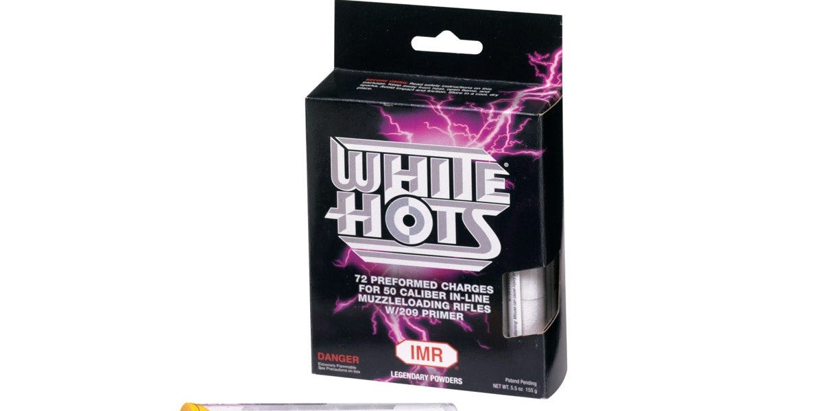 WhiteHot Black #1 × Crazy dead PT125 IMR™ White Hots Pellets - Muzzleloader Black Powder IMR® White