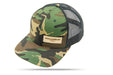 Muzzle-Loaders.com® Camo Hat w/ Leather Patch - H-02