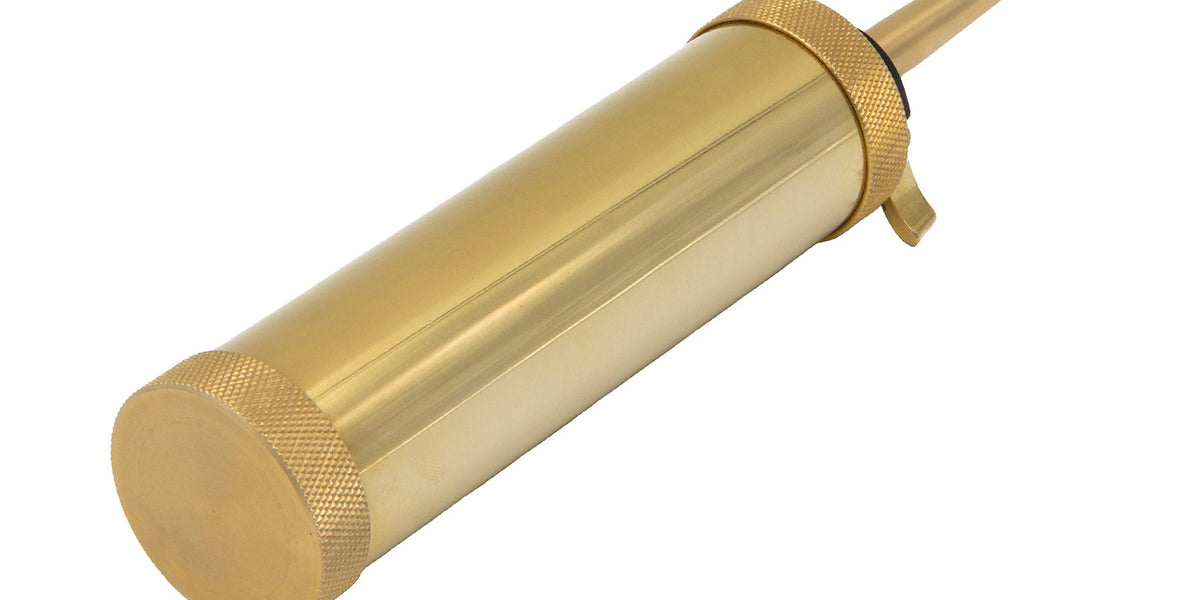 Brass Flask Filling Funnel Black Powder, Screw-on