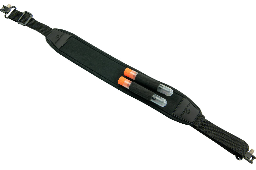 Muzzle-Loaders Neoprene Rifle Sling w/ Blackhorn 209 Charge Tubes - Black - MZ1005L-1616