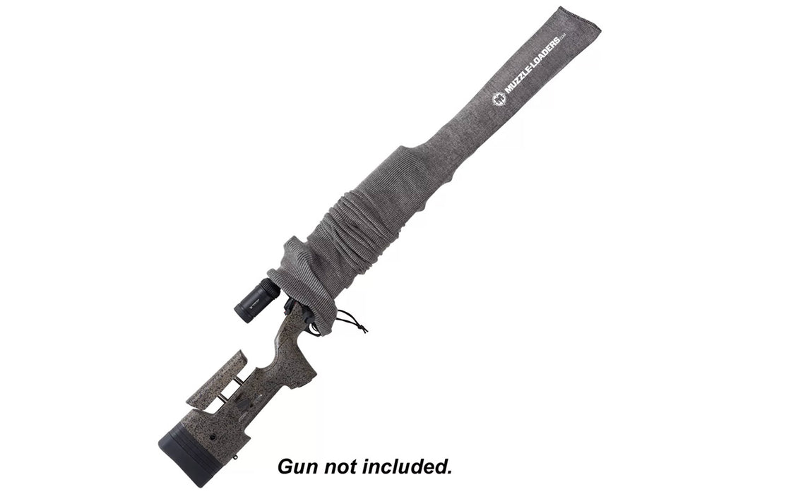 Muzzleloaders Silicone-Treated Gun Sock - 52 x 4" Fits Most Scoped & Non-Scoped Rifles - MZ2040