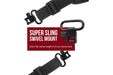 Muzzle-Loaders Neoprene Rifle Sling w/ Speed Clip - Black - MZ1005-1601
