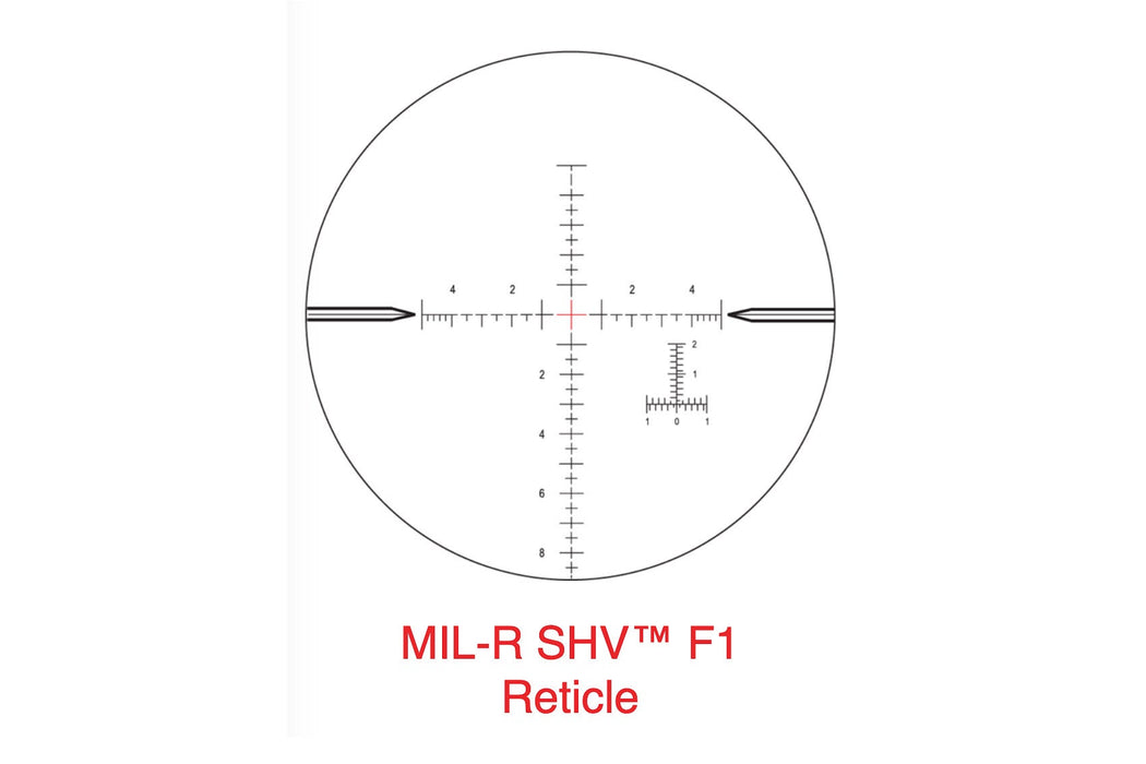 Nightforce® SHV™ 4-14x50mm F1 Scope - First Focal Plane - 30mm Main Tube - MOAR or MIL-R Illuminated Reticle