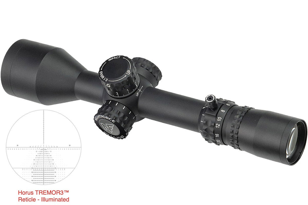 Nightforce® NX8™ 2.5-20x50mm F1 MOA w/ ZeroStop™ & DigIllum™ - First Focal Plane 30mm Scope - Digillum Illumination 