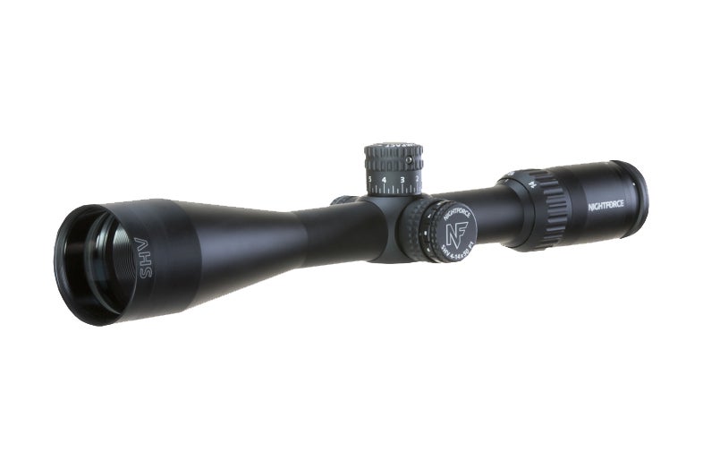 Nightforce® SHV™ 4-14x50mm F1 Scope - First Focal Plane - 30mm Main Tube - MOAR or MIL-R Illuminated Reticle
